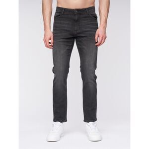 Henleys Mens Craze Comfort Denim Fitted Jeans / Charcoal